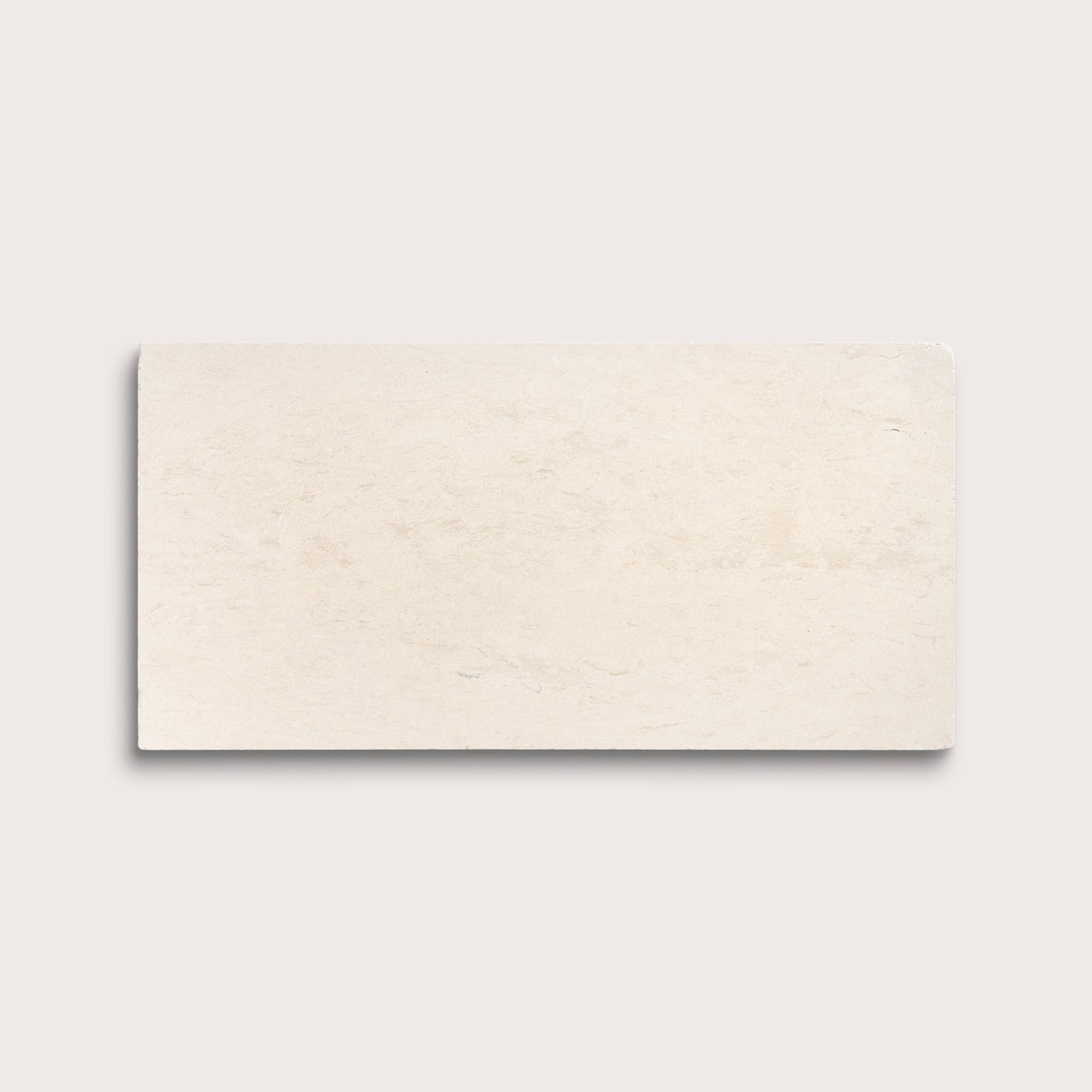 rectangle tile with a beige limestone pattern on a white background
