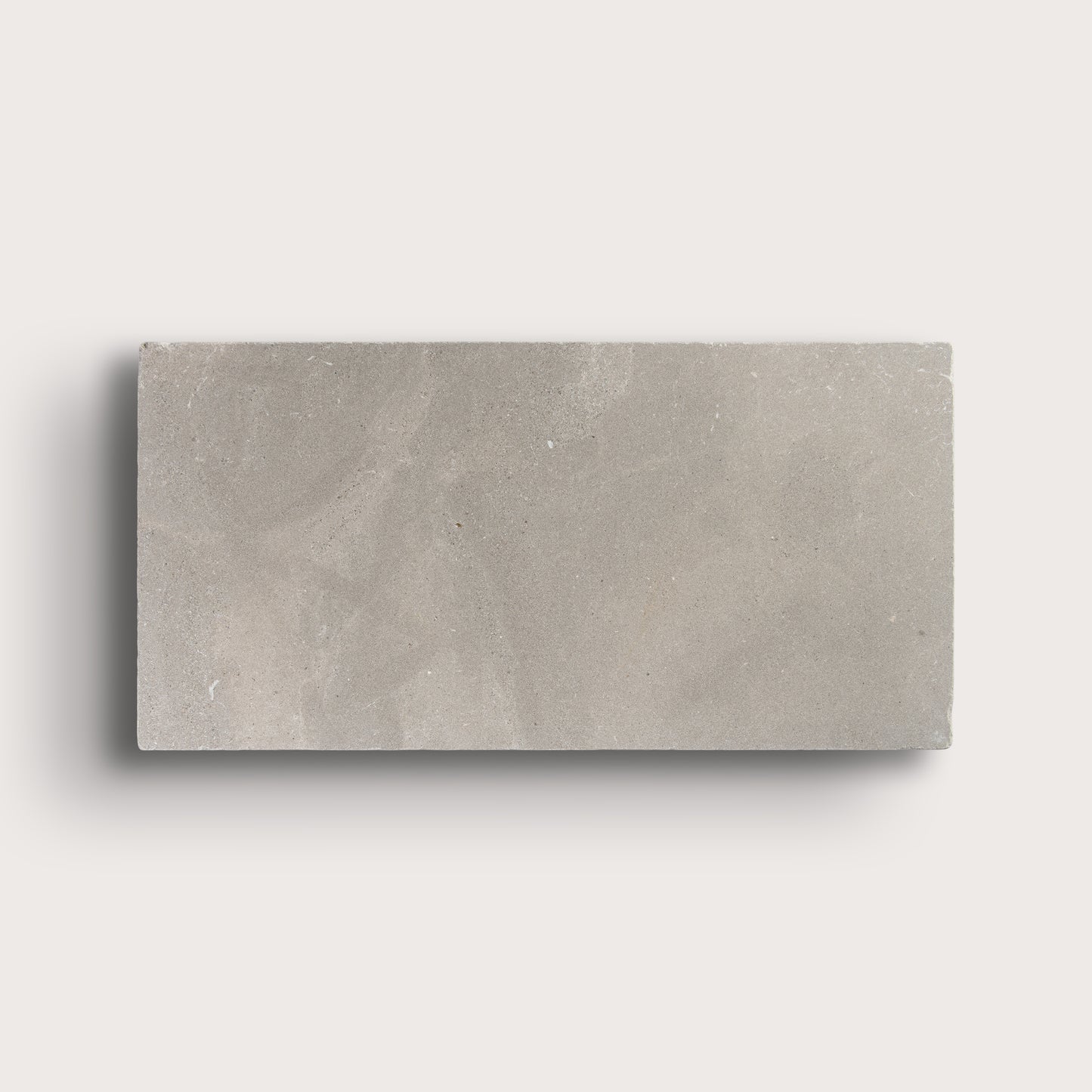 grey limestone rectangle tile on light grey background