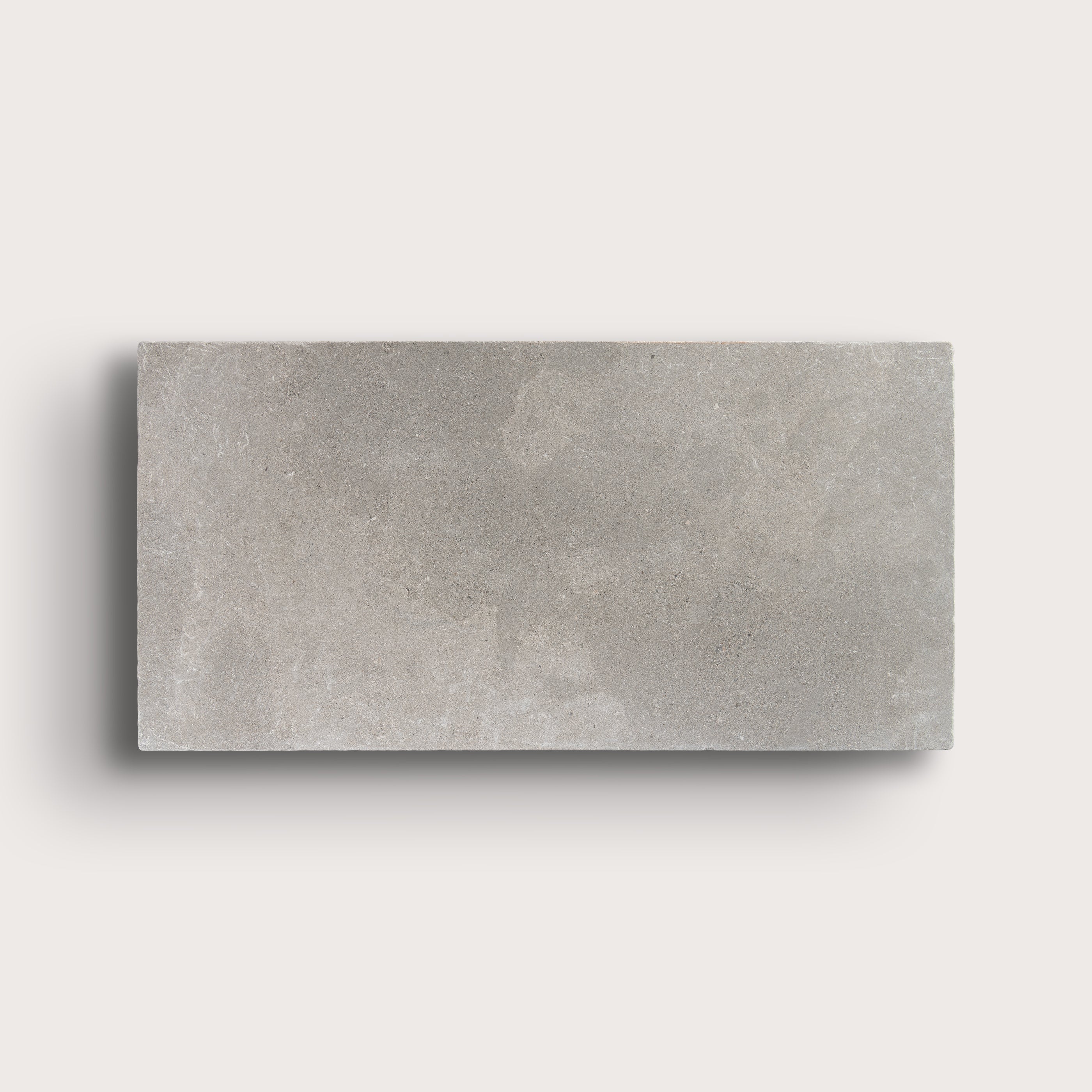 grey limestone rectangle tile on light grey background