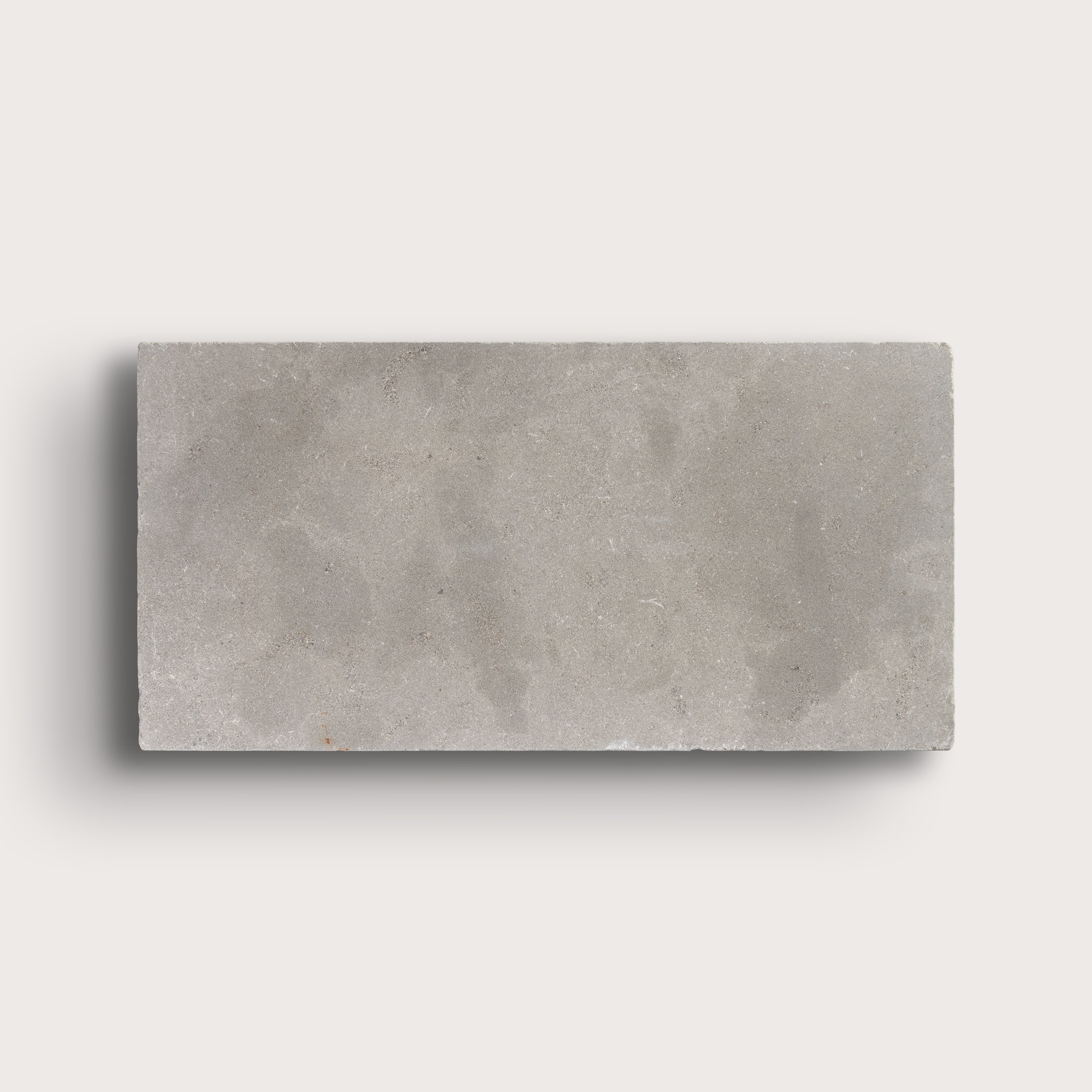 grey limestone rectangle tile on light grey background