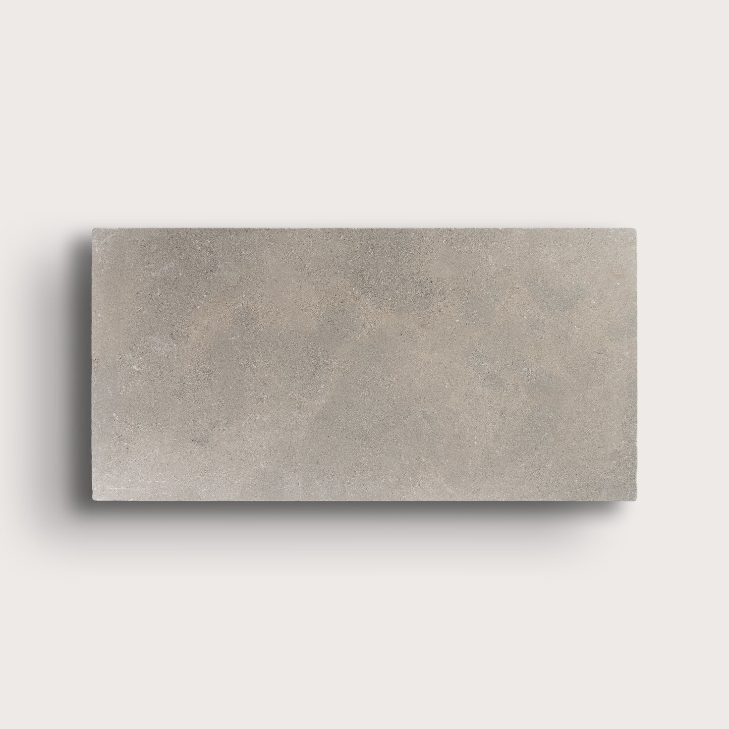grey limestone rectangle tile on light grey background
