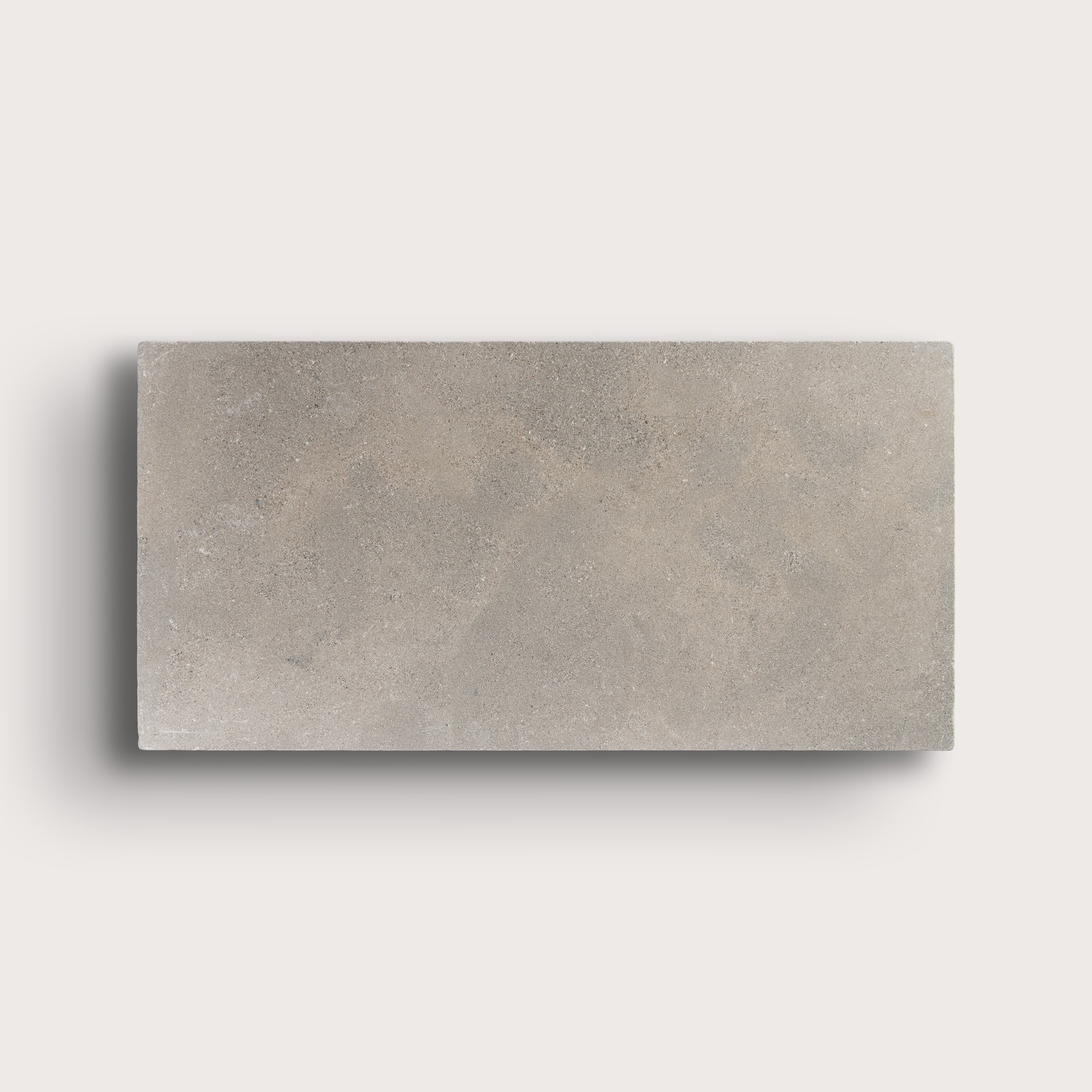 grey limestone rectangle tile on light grey background
