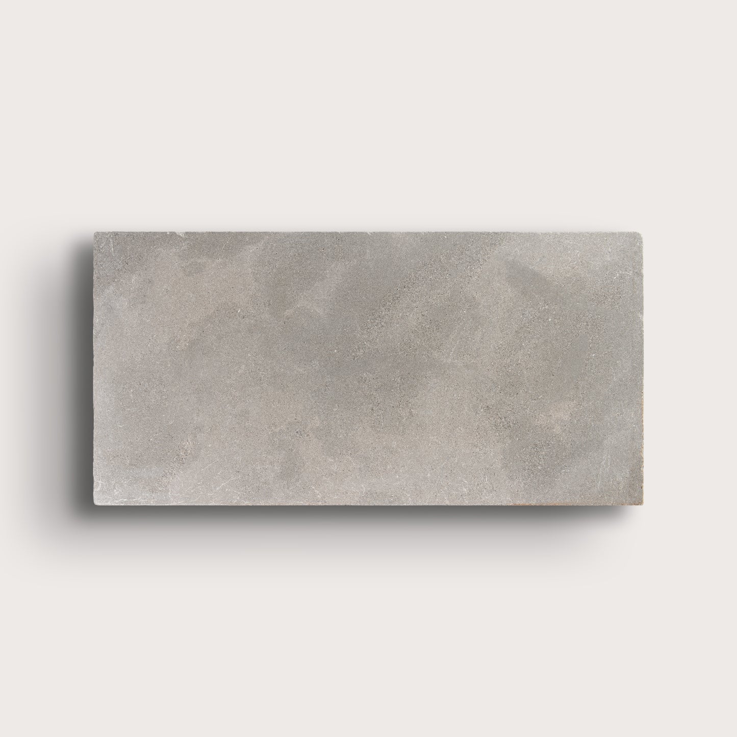 grey limestone rectangle tile on light grey background