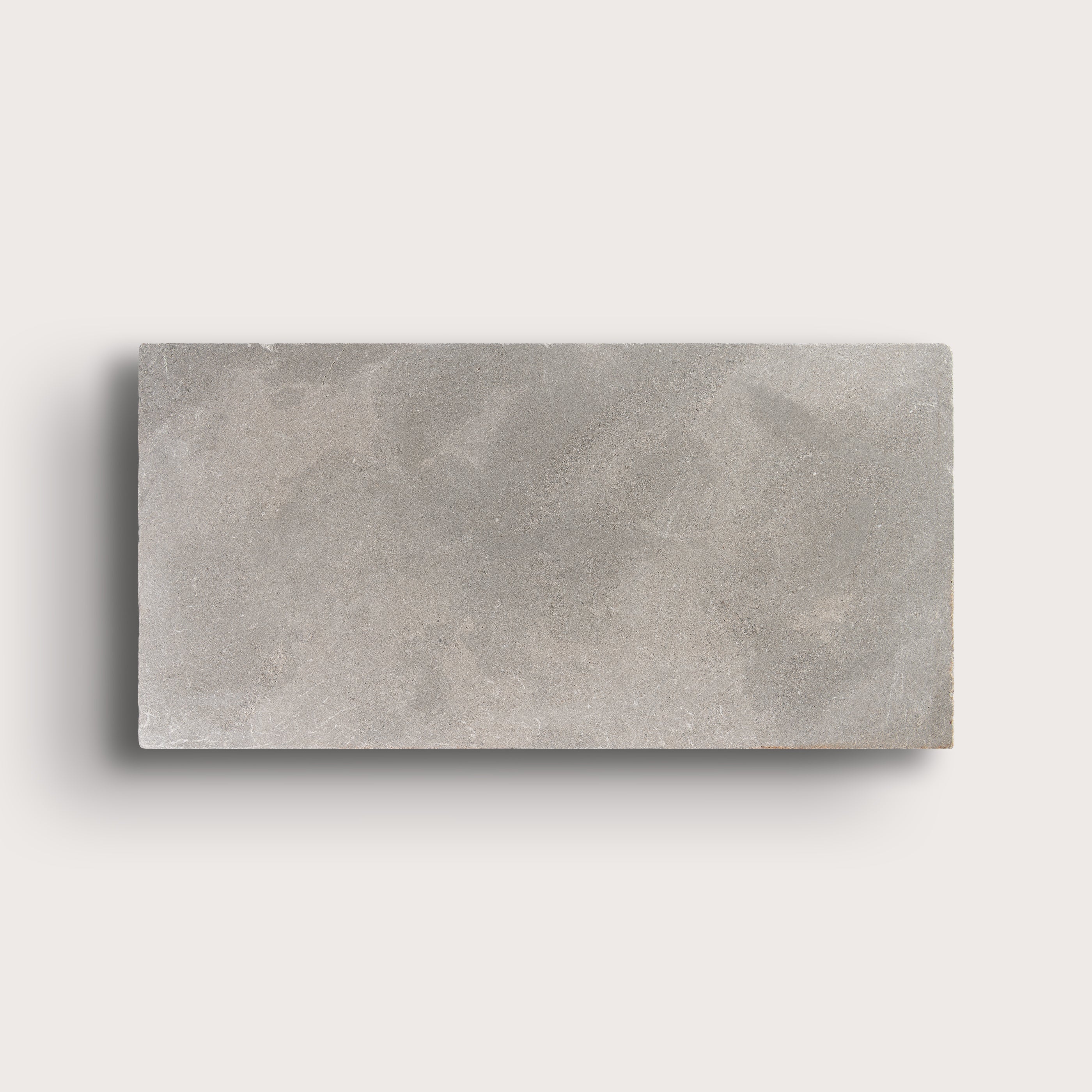 grey limestone rectangle tile on light grey background