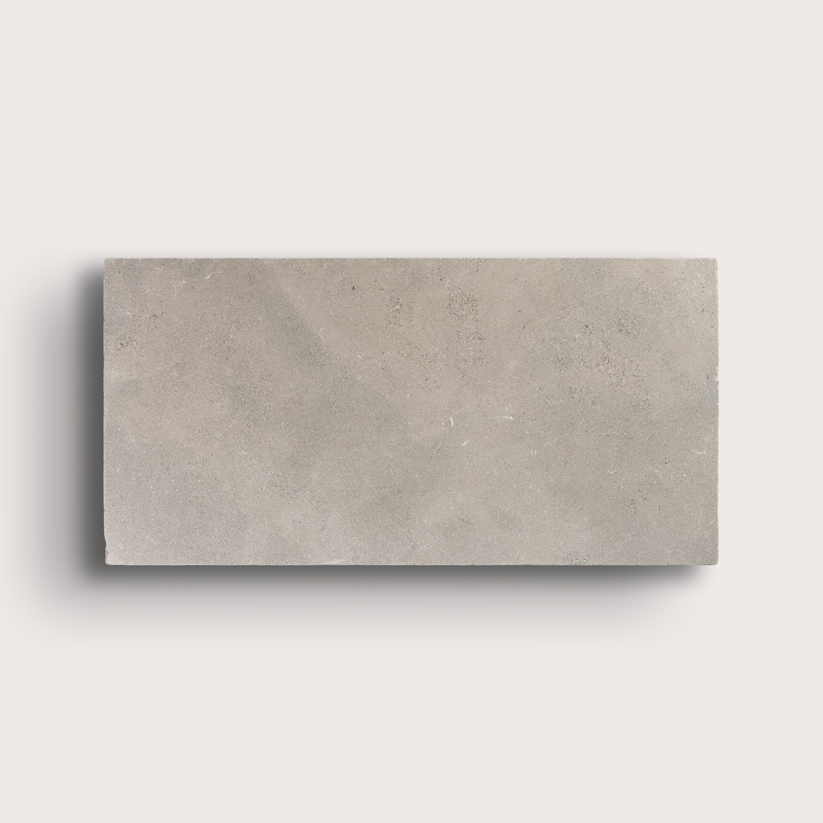 grey limestone rectangle tile on light grey background