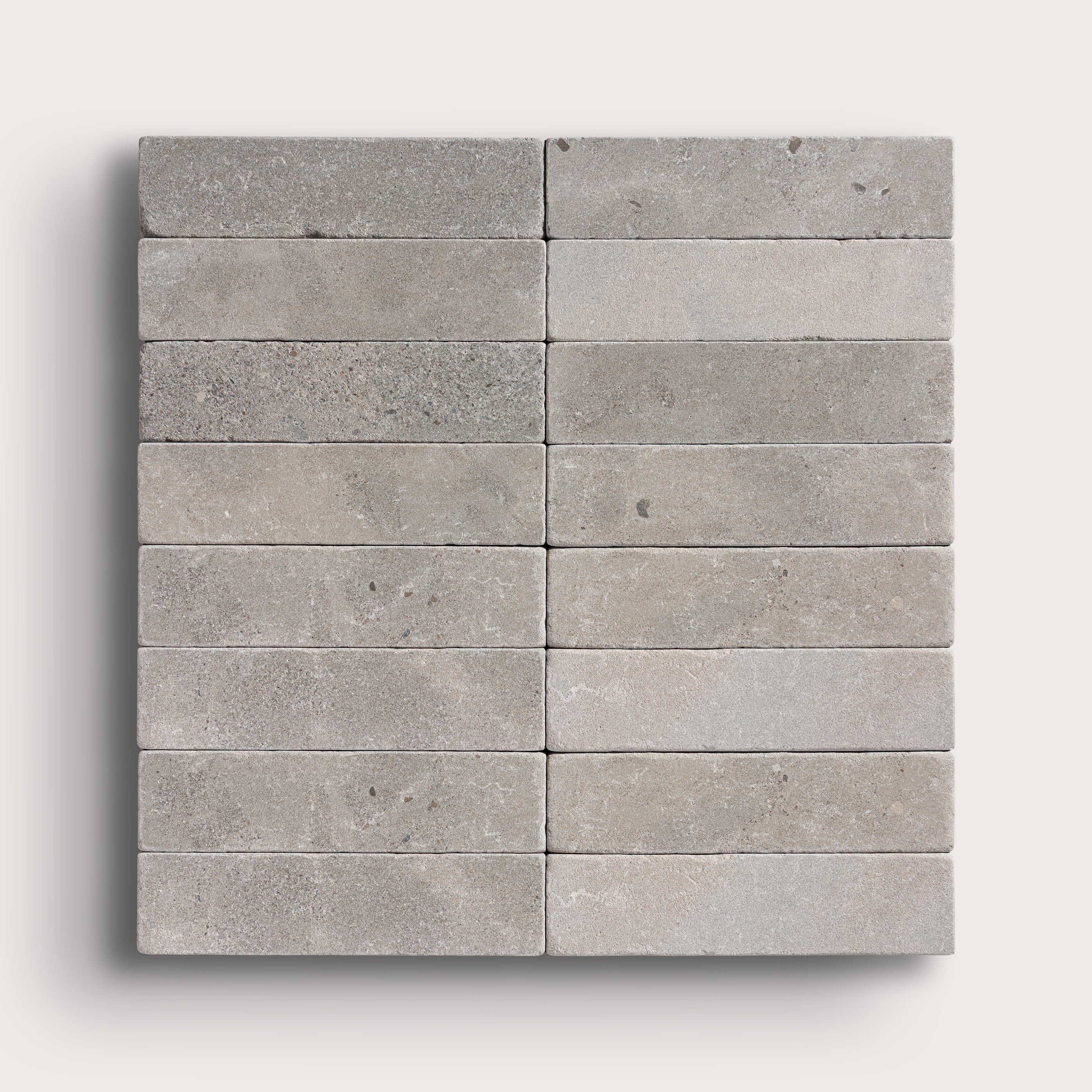 Azru Grey 2x8 Moroccan Limestone | Tumbled & Honed