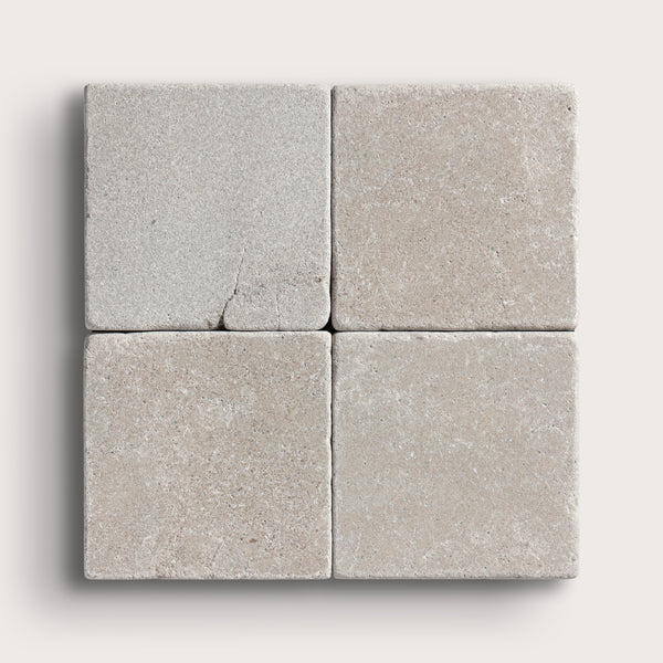 Azru Grey 4x4 Moroccan Limestone | Tumbled & Honed