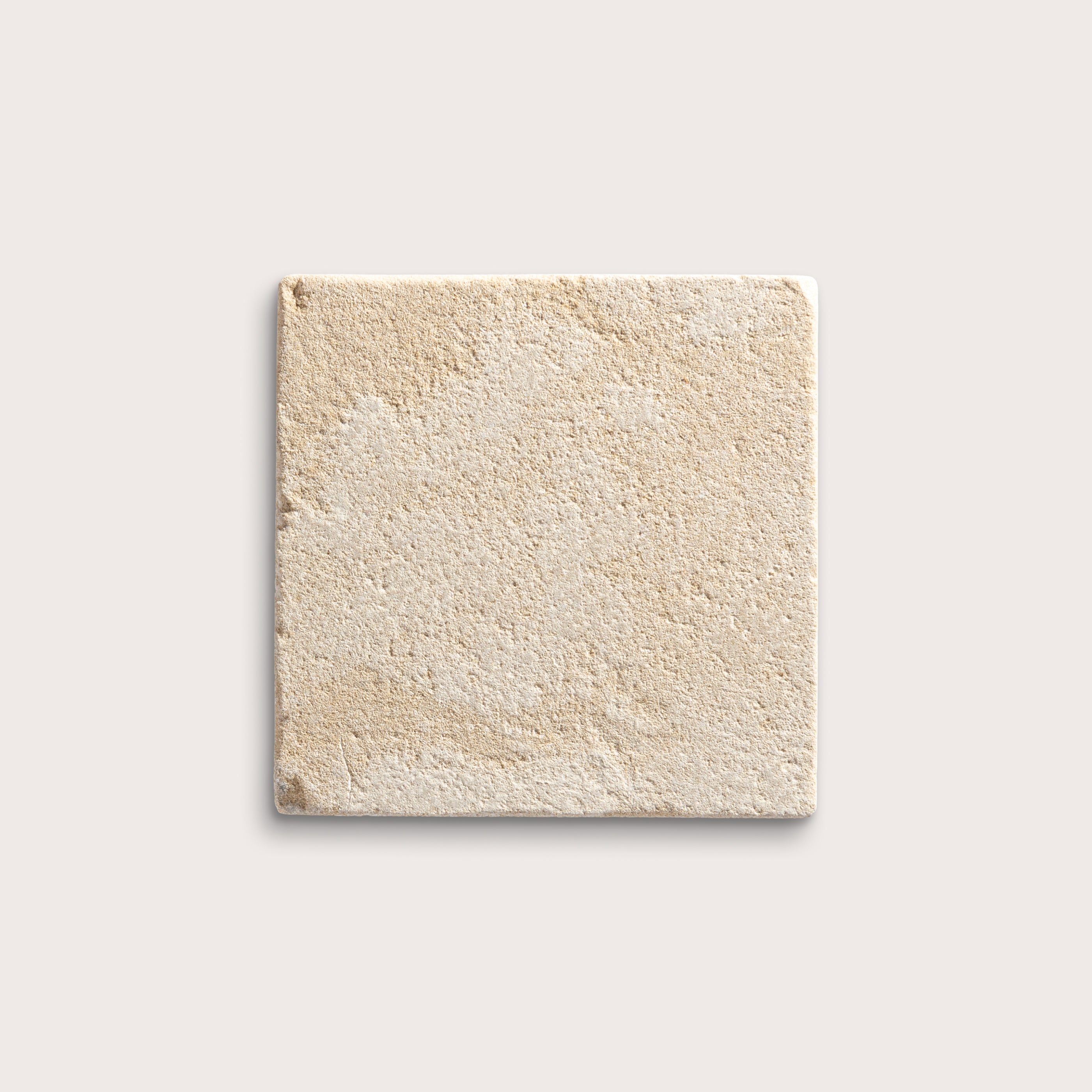 Square beige stone 6x6 tile, moroccan stone - Riad Tile