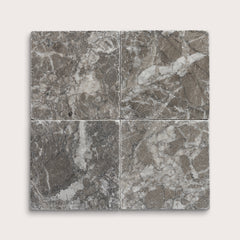 Atlas Grey 6x6 Moroccan Marble | Tumbled & Honed