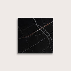 Nero Marquina 6x6 Marble Tile | Honed