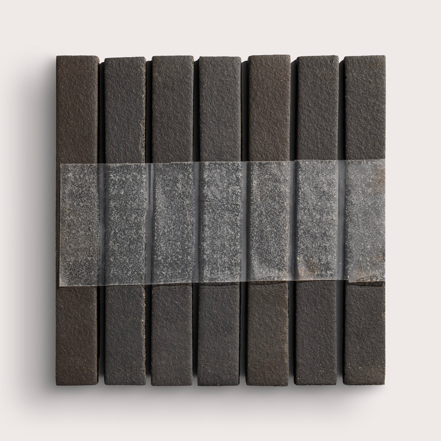 Black Terracotta Sticks Mosaic Tile 1x8-Products,Solids,Terracotta-Riad Tile
