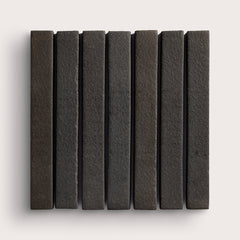 Black Terracotta Sticks Mosaic Tile 1x8