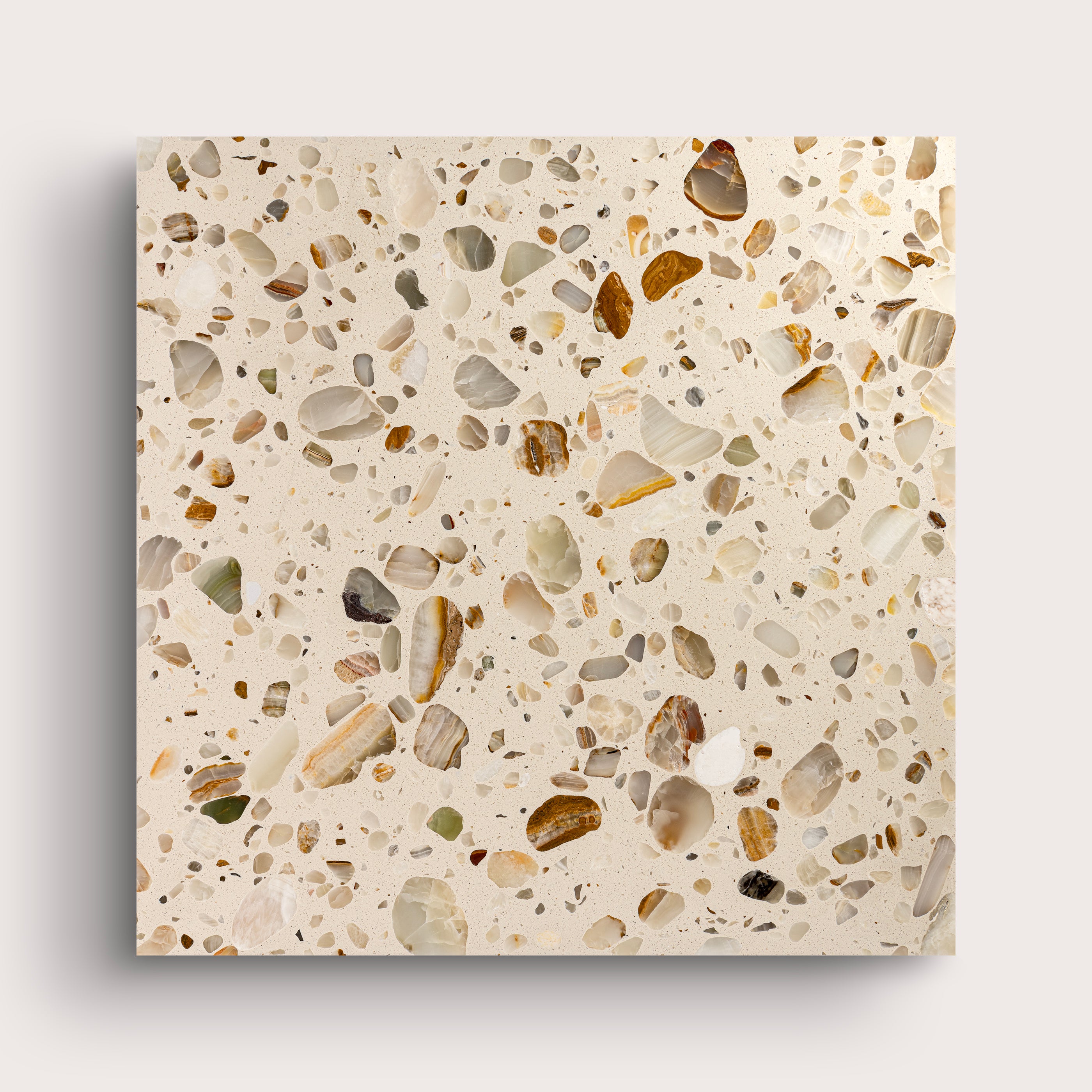 Terrazzo Tile, Matte, Square, 24x24, Neutral