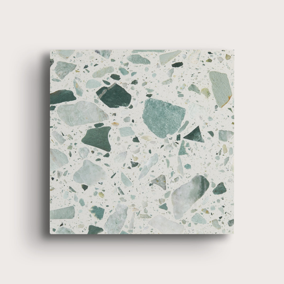 green terrazzo tile 