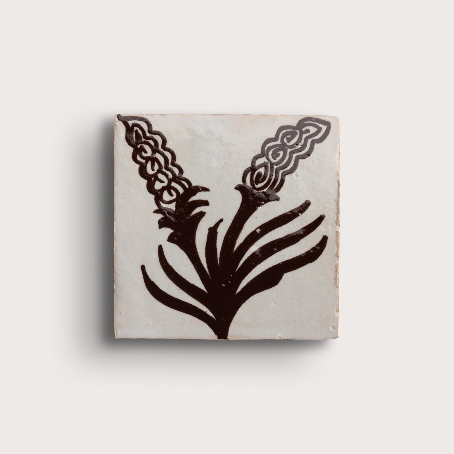Thistle Umber Bloem 4x4 Zellige Tile