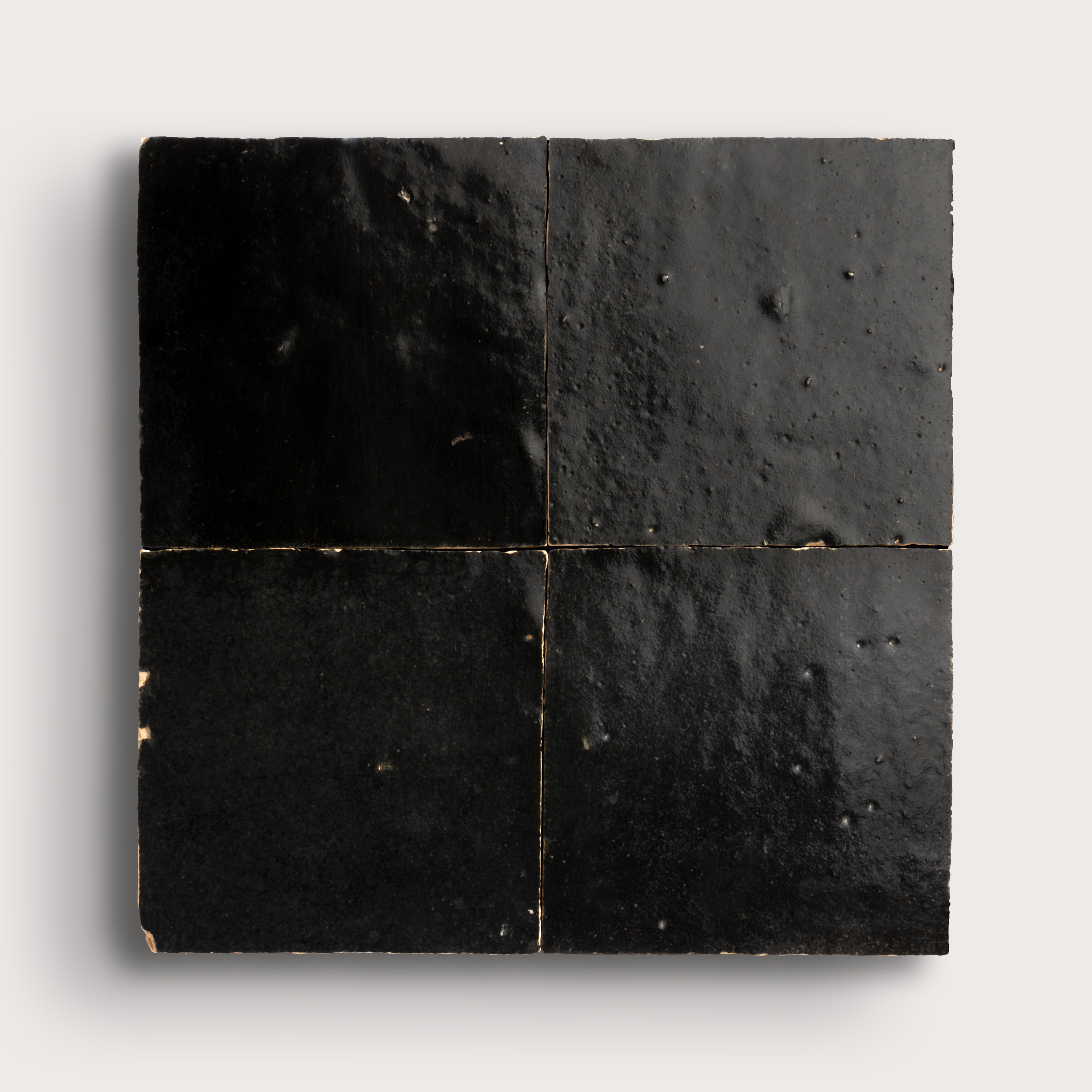 Black 4x4 Zellige Tile – Riad Tile