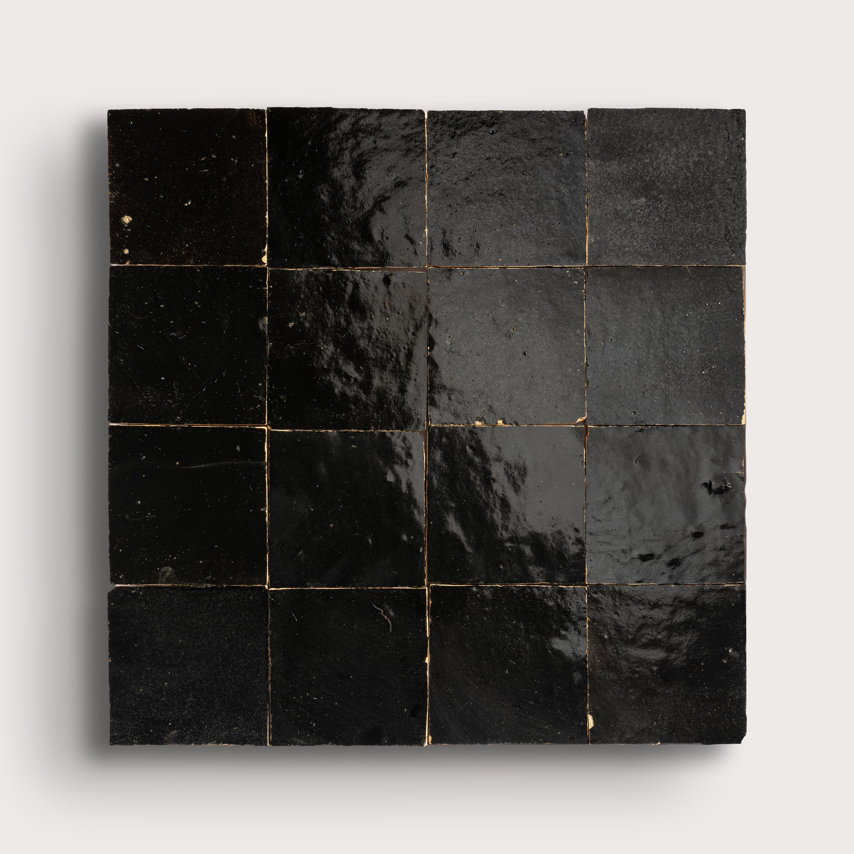 Black 4x4 Zellige Tile – Riad Tile