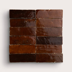 Chocolate 2x6 Thin Bejmat Zellige Tile