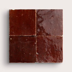 Chocolate 4x4 Zellige Tile