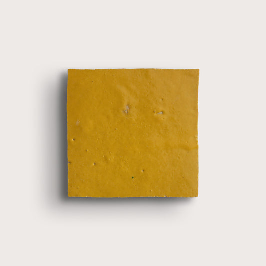 square zellige tile on light gray background