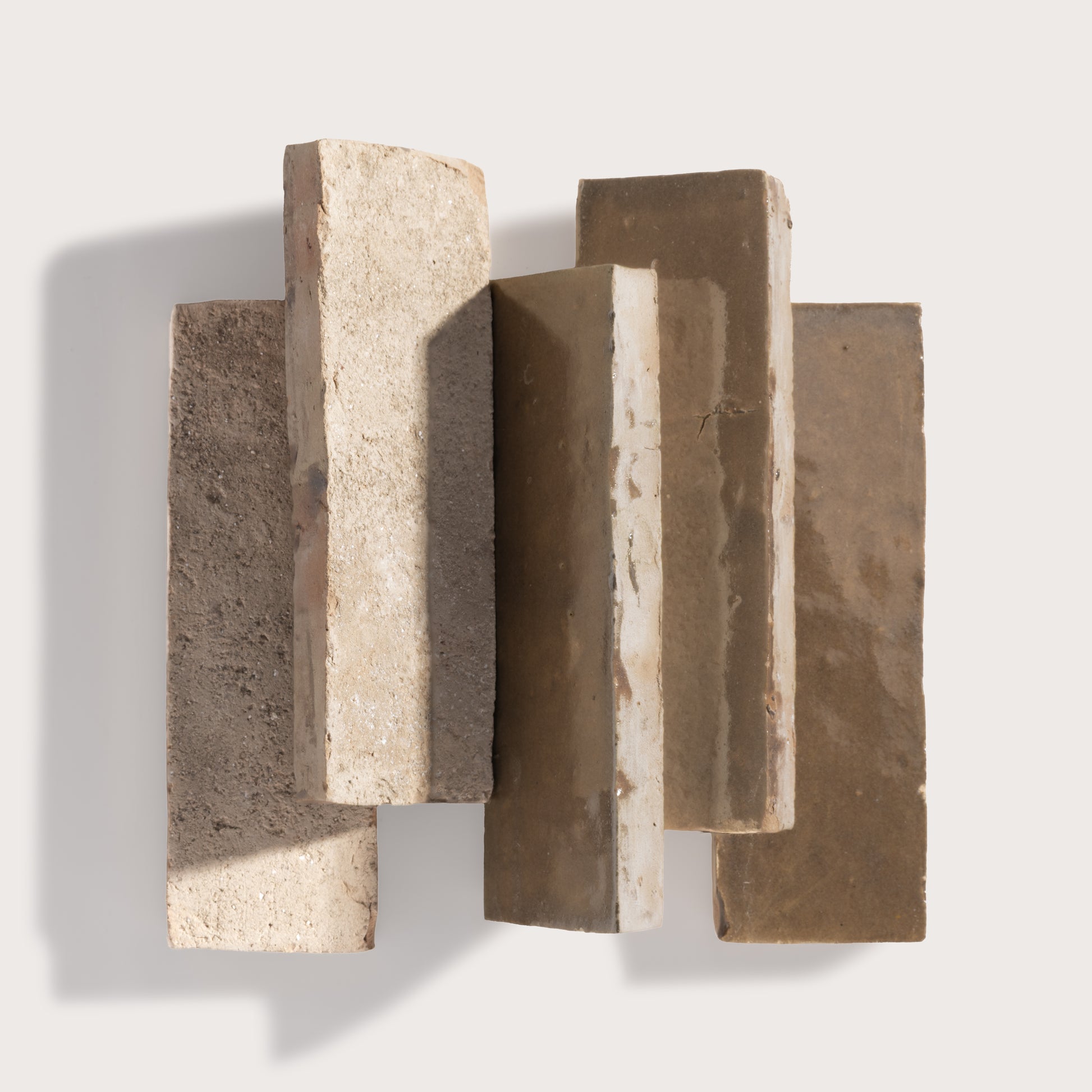 hazel rectangle zellige tile on light gray background