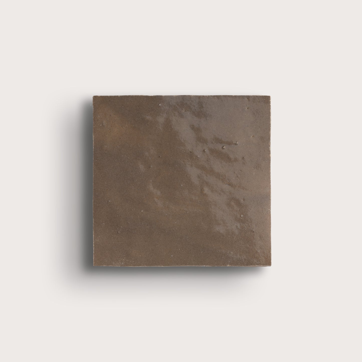 hazel square zellige tile on light gray background