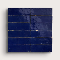 Moroccan Blue 2x6 Thin Bejmat Zellige Tile