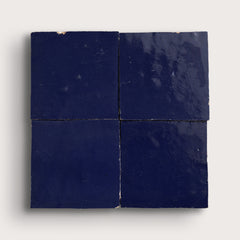 Moroccan Blue 4x4 Zellige Tile