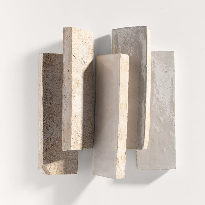natural white rectangle zellige tile