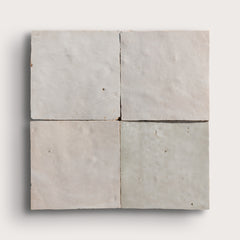 Natural White 4x4 Zellige Tile