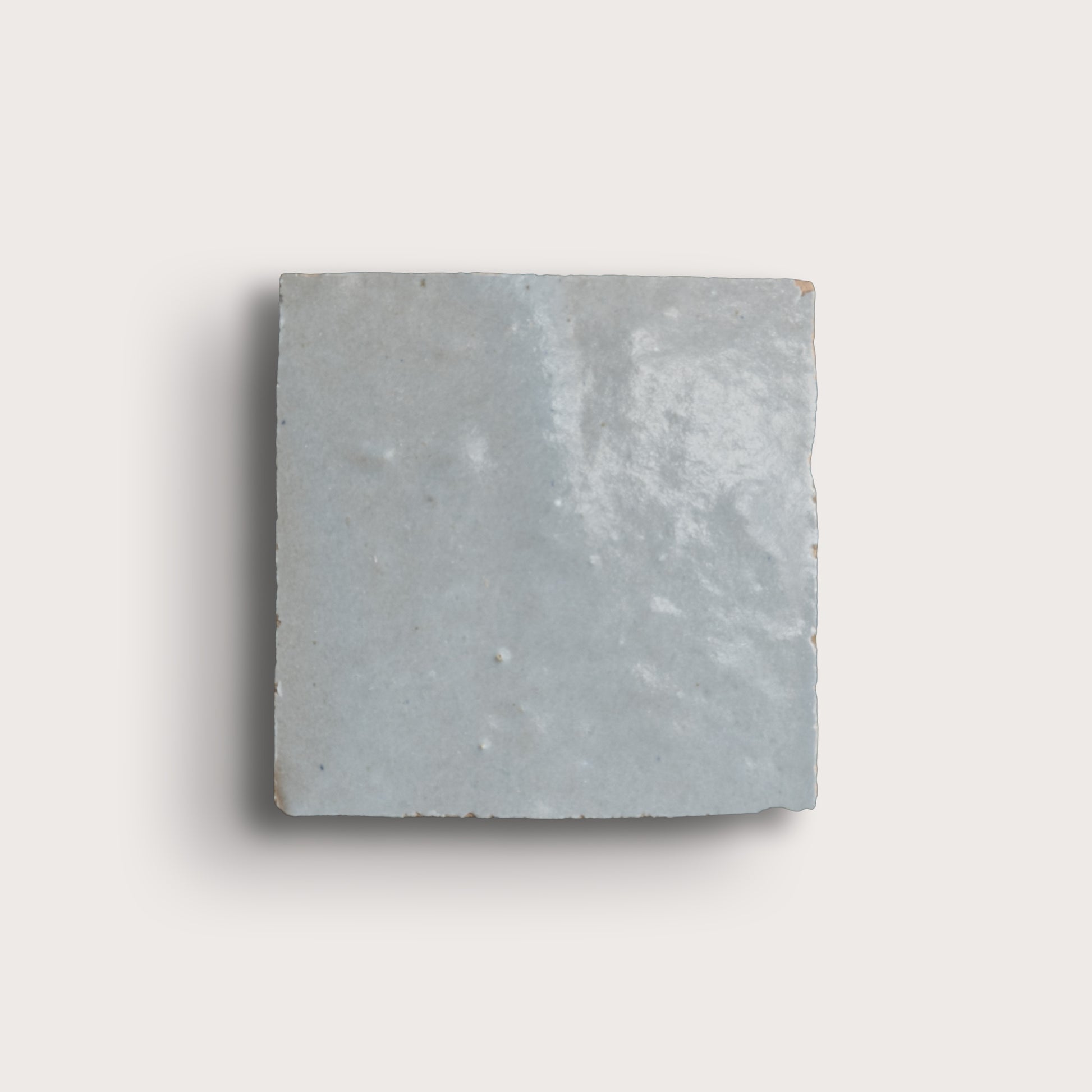 gray zellige tile on a white background