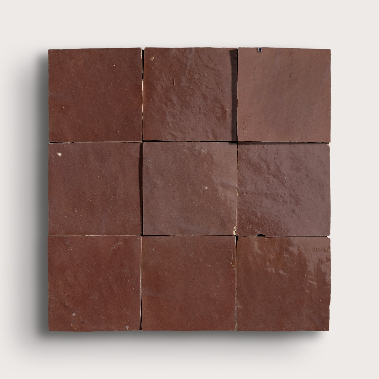 Rouge 4x4 Zellige Tile