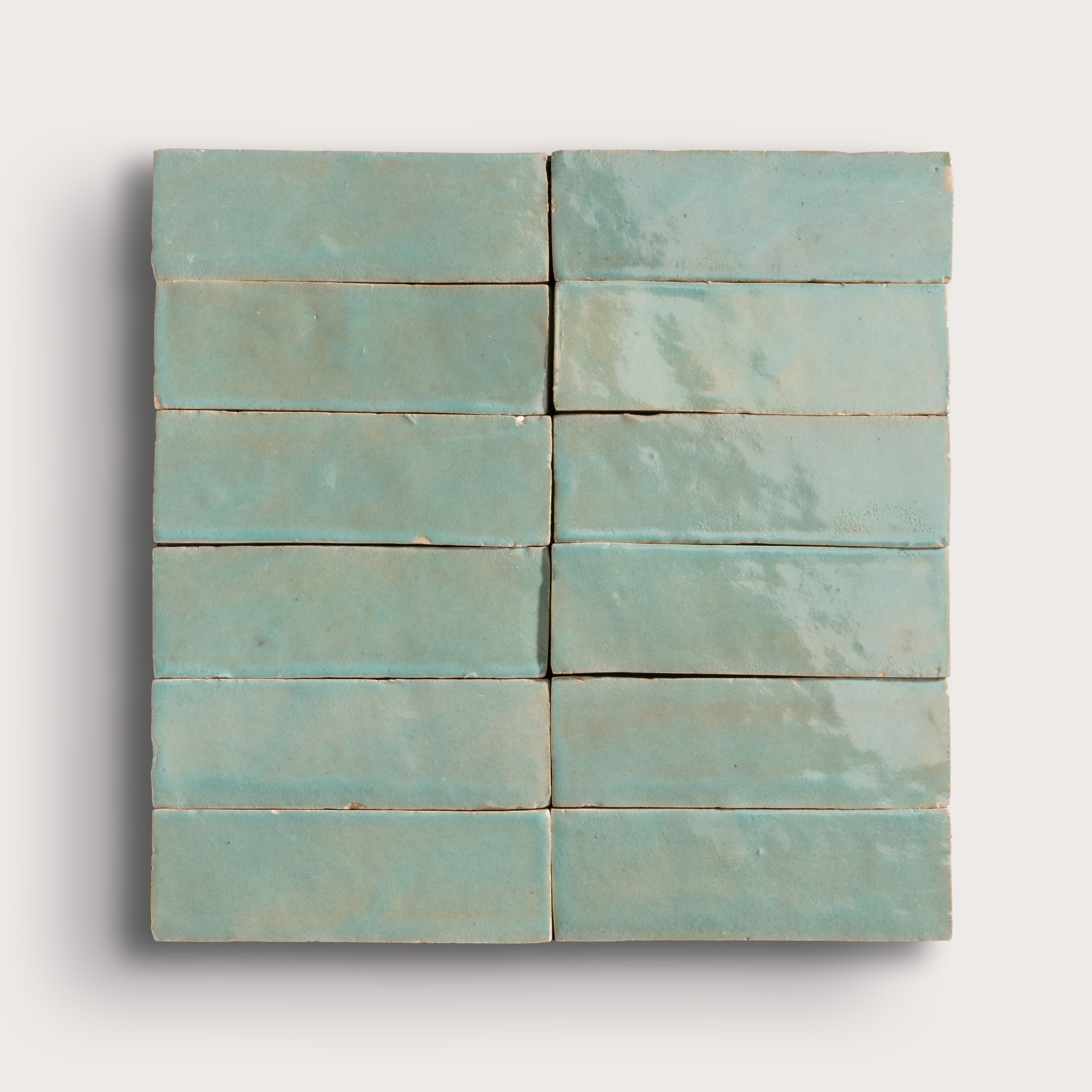 Sea Green 2x6 Thin Bejmat Zellige Tile – Riad Tile