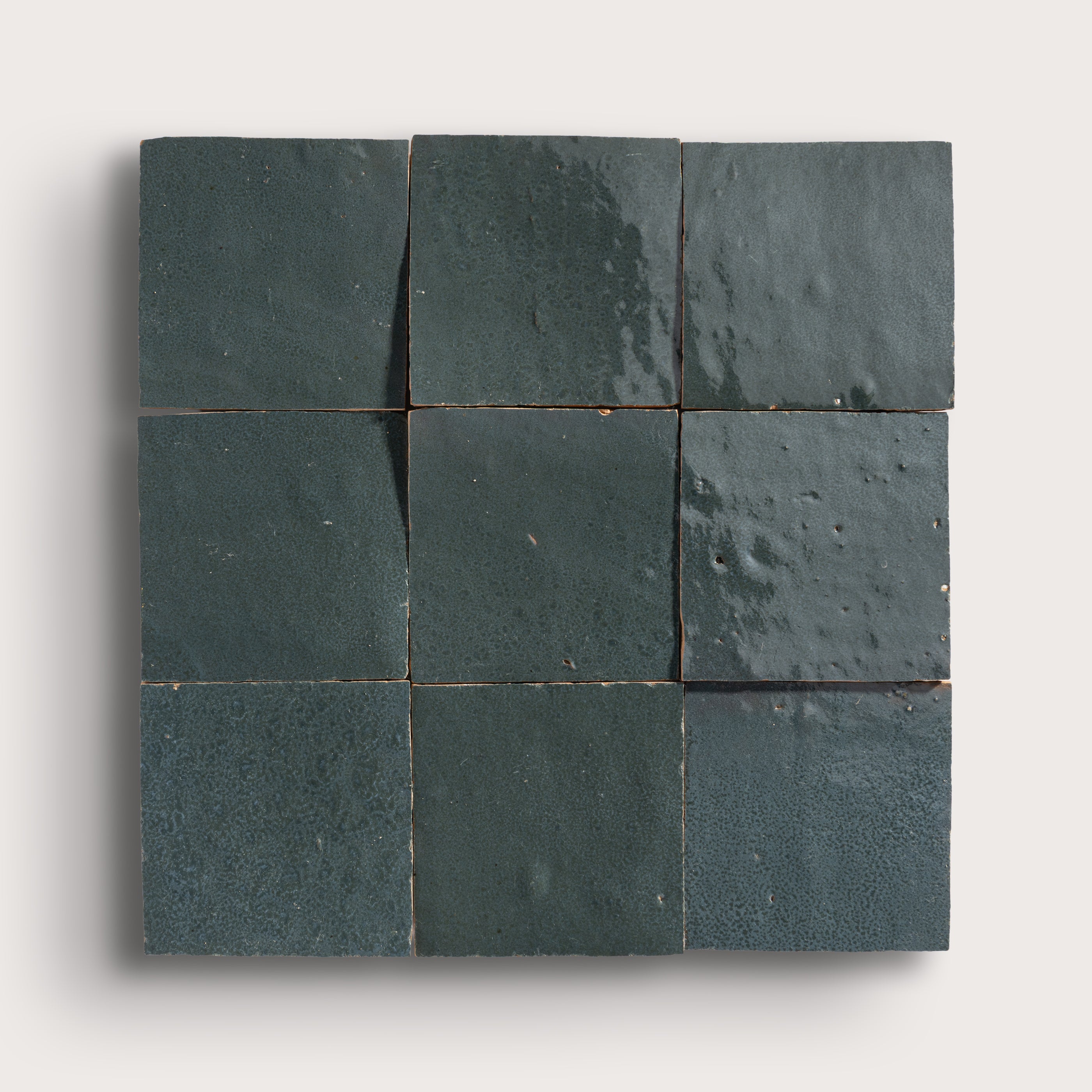 アールグレイ Steel Grey 4x4 Zellige Tile – Riad Tile