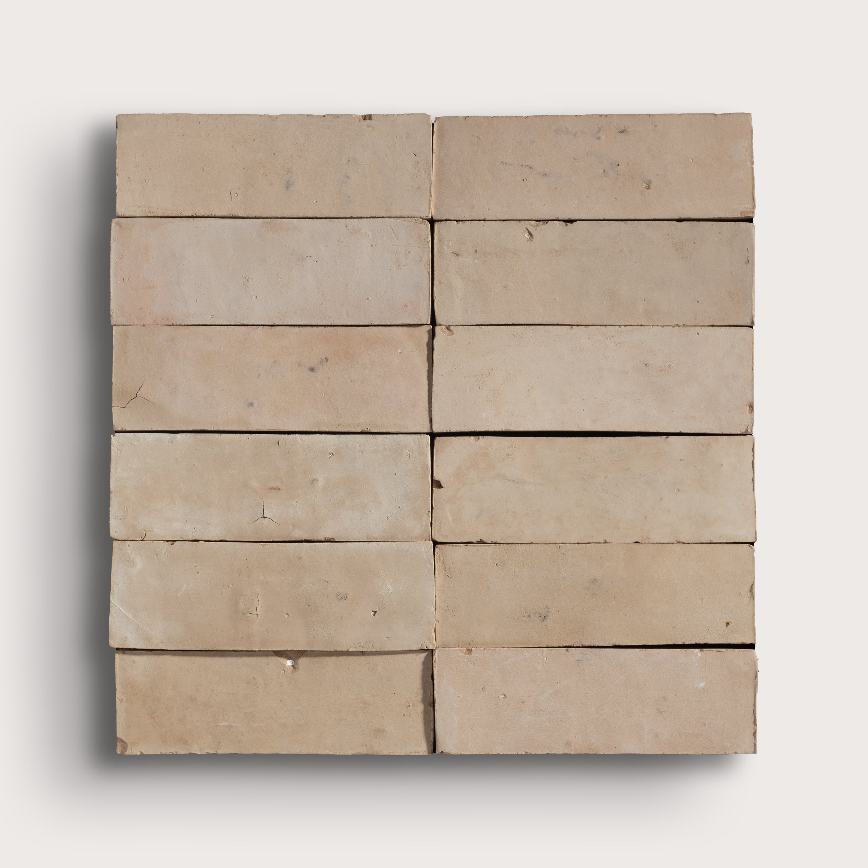 Unglazed Natural Terracotta 2x6 Thin Bejmat Zellige Tile – Riad Tile