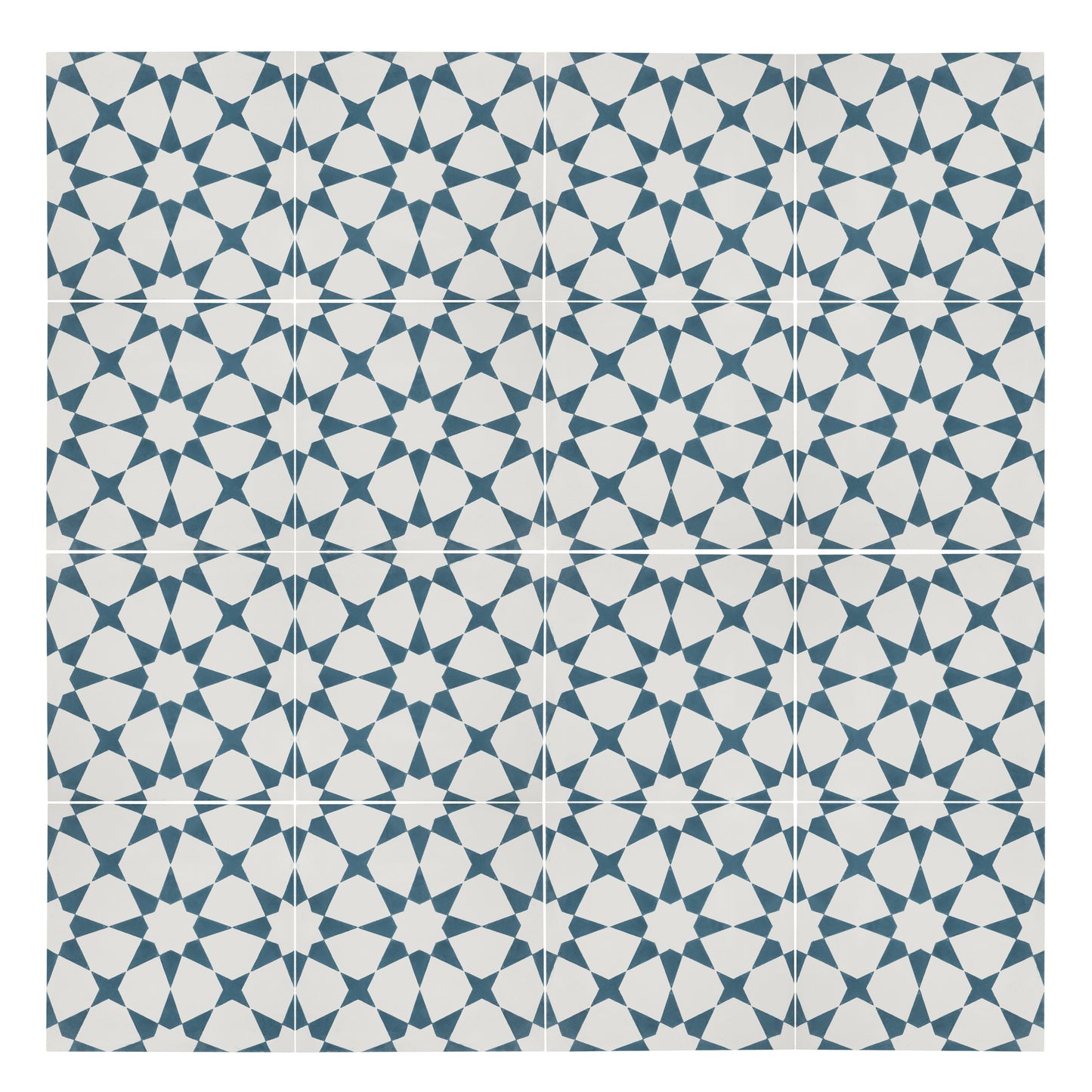 Sample: Estrella Blue Cement Tile-Sample-Sample-Riad Tile