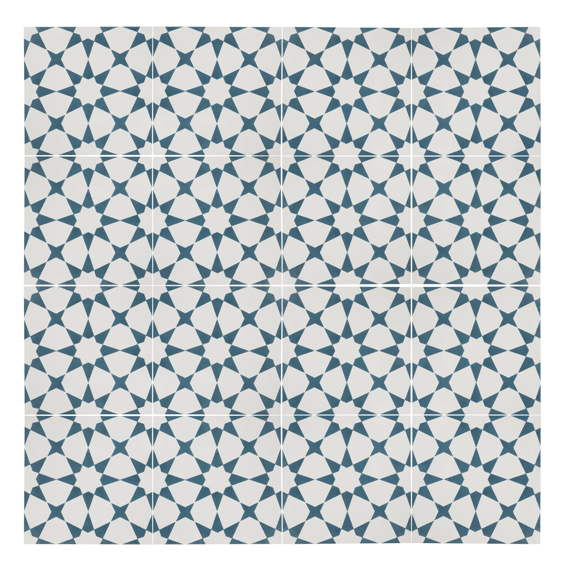 Sample: Estrella Blue Cement Tile-Sample-Sample-Riad Tile
