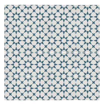 Sample: Estrella Blue Cement Tile-Sample-Sample-Riad Tile