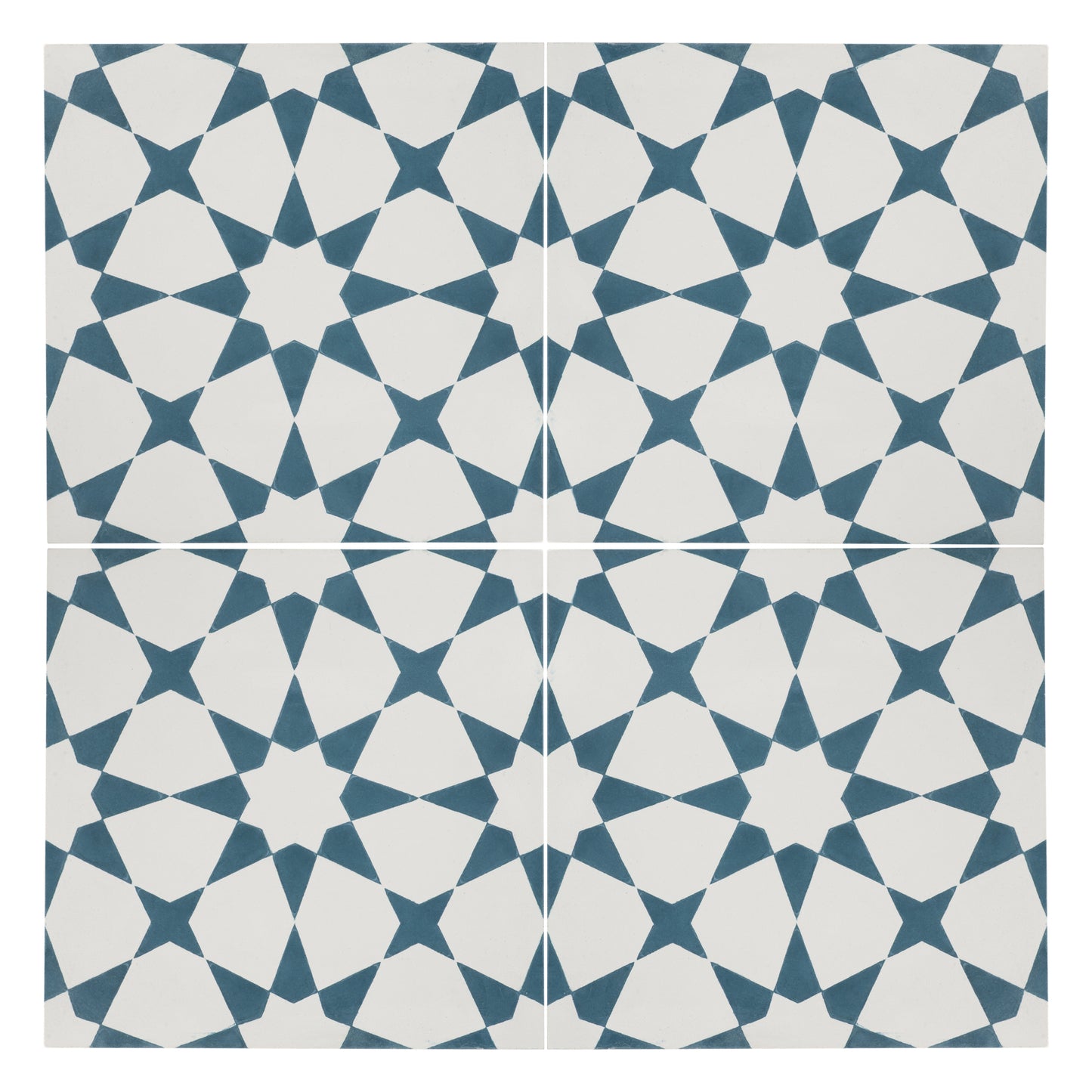 Sample: Estrella Blue Cement Tile-Sample-Sample-Riad Tile