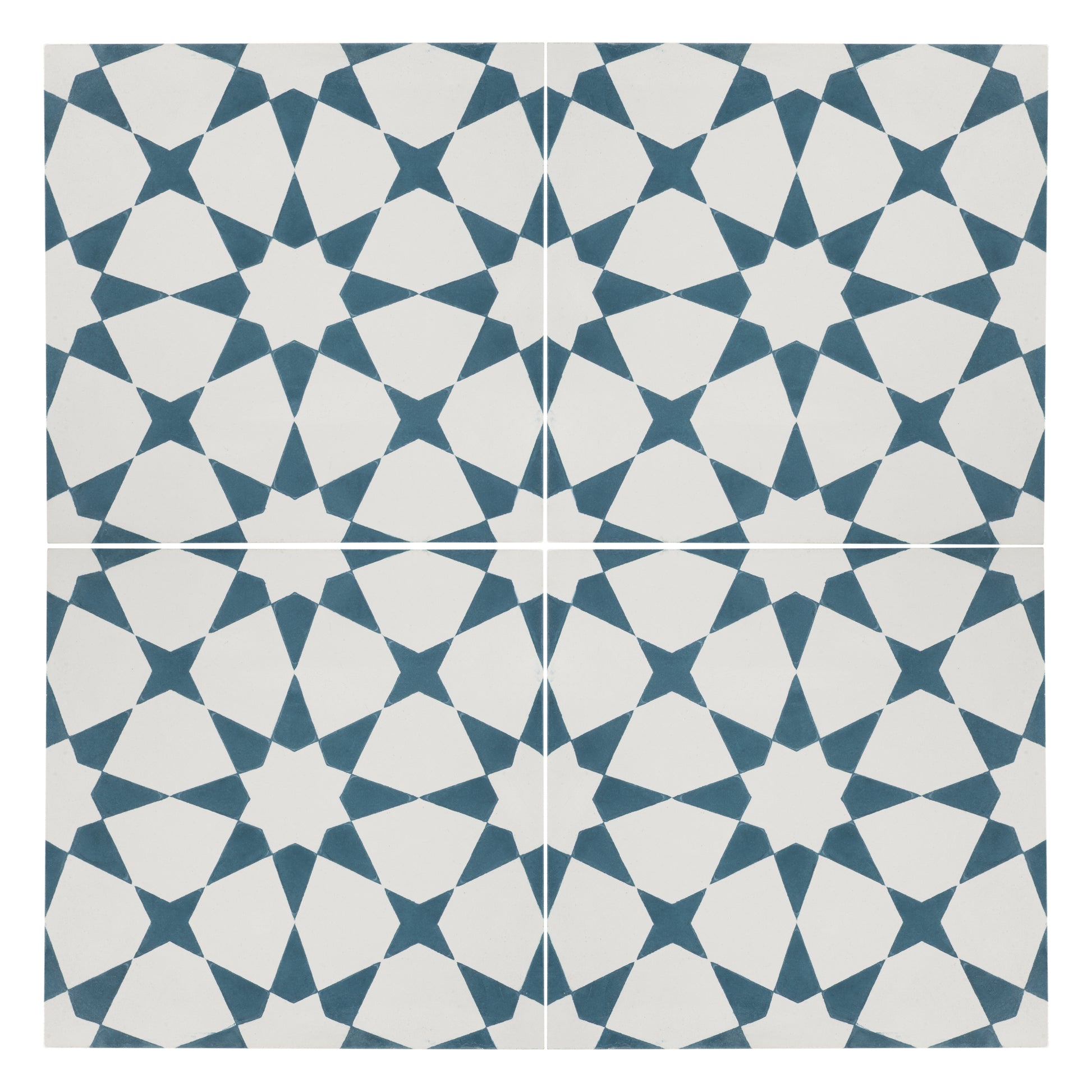 Sample: Estrella Blue Cement Tile-Sample-Sample-Riad Tile