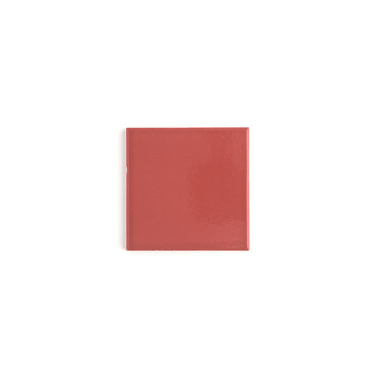 Sample: Raspberry Beret 4x4 Ceramic Tile | Glossy (1 sample tile)-Sample-Sample-Riad Tile