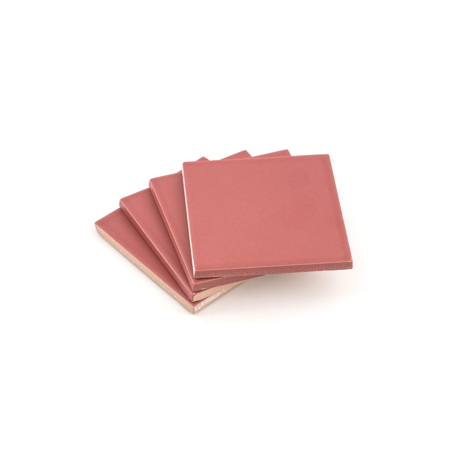 Raspberry Beret 4x4 Ceramic Tile | Matte-Main Inventory-All Products,Solids,Under 10-Riad Tile