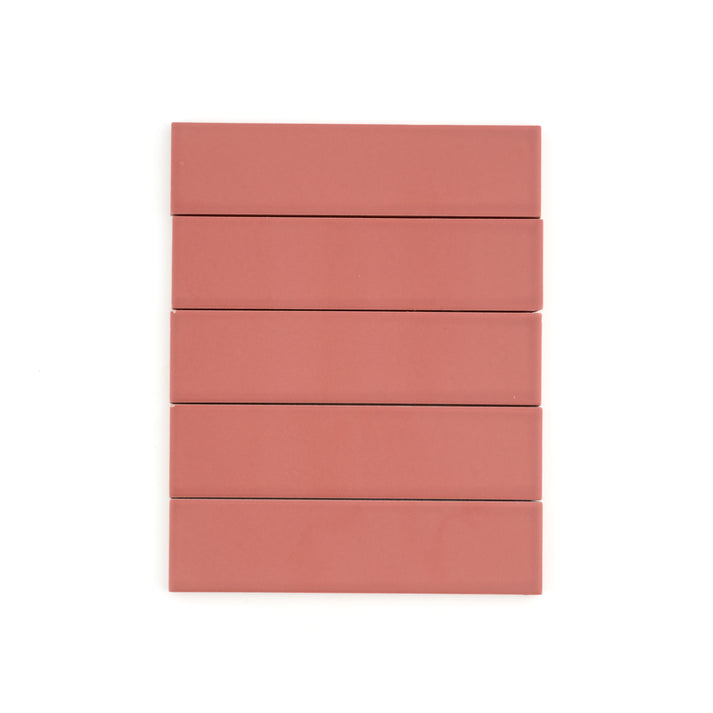 Raspberry Beret 2x8 Ceramic Tile | Matte-Main Inventory-All Products,Solids,Under 10-Riad Tile