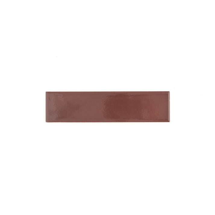 Sample: Red Red Wine 2x8 Ceramic Tile | Glossy (1 sample tile)-Sample-Sample-Riad Tile