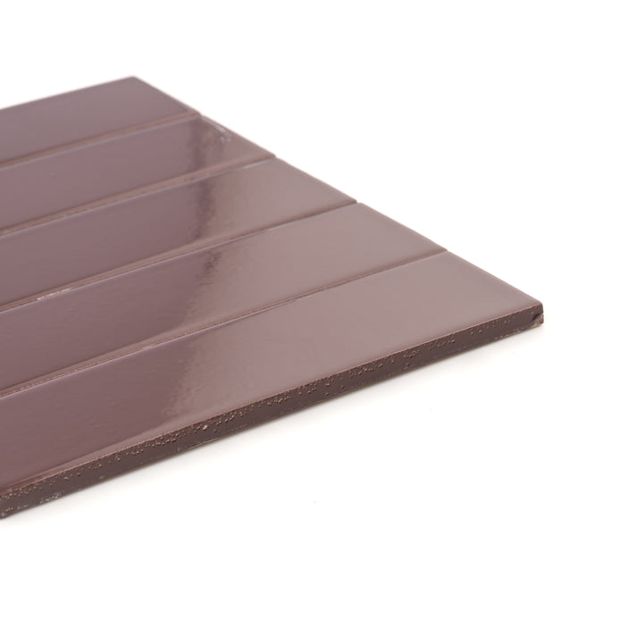 Red Red Wine 2x8 Ceramic Tile | Glossy-Main Inventory-All Products,Solids,Under 10-Riad Tile