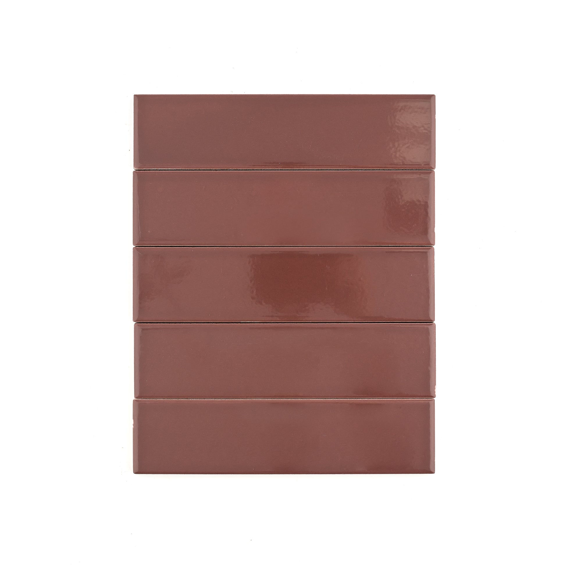 Red Red Wine 2x8 Ceramic Tile | Glossy-Main Inventory-All Products,Solids,Under 10-Riad Tile