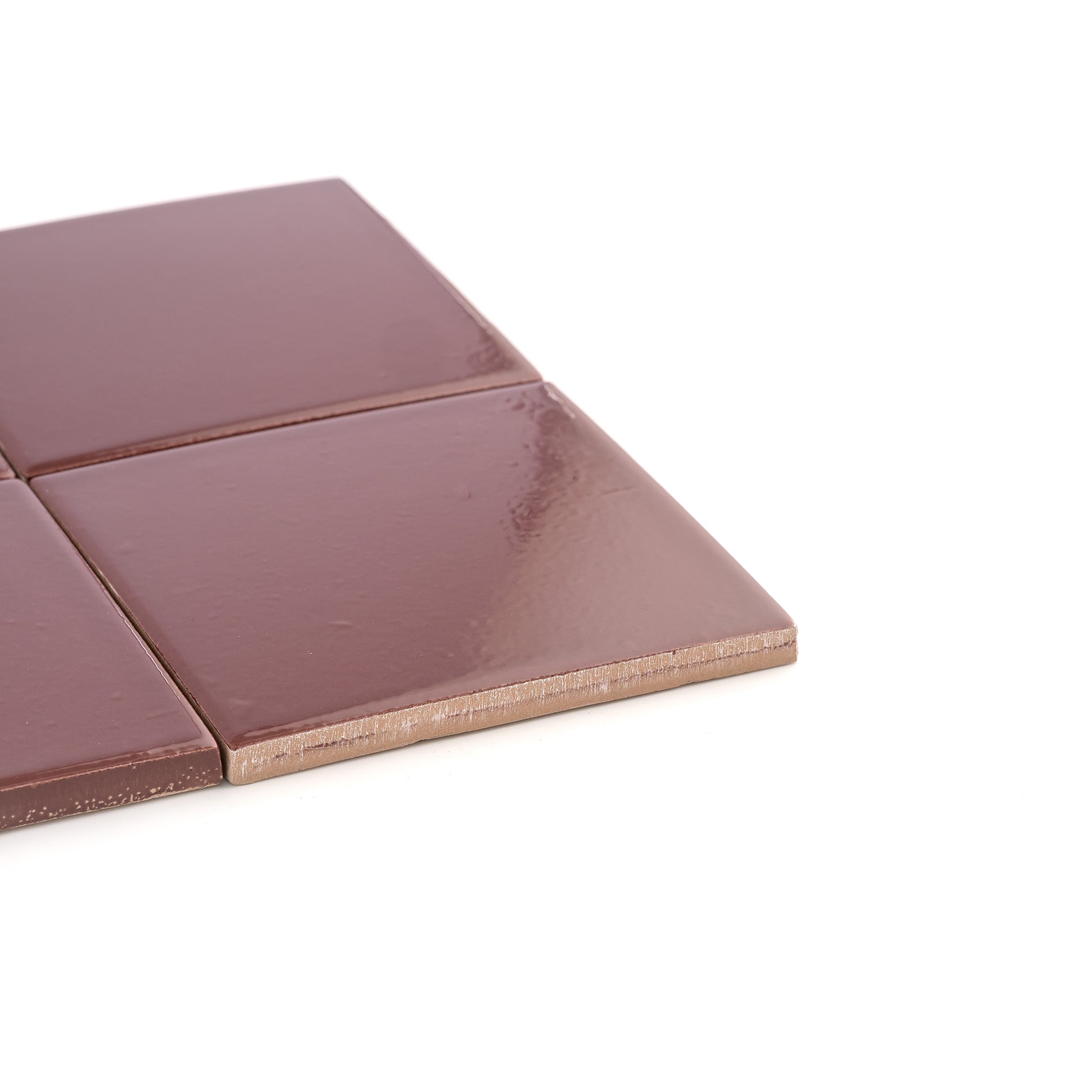 Red Red Wine 4x4 Ceramic Tile | Glossy-Main Inventory-All Products,Solids,Under 10-Riad Tile