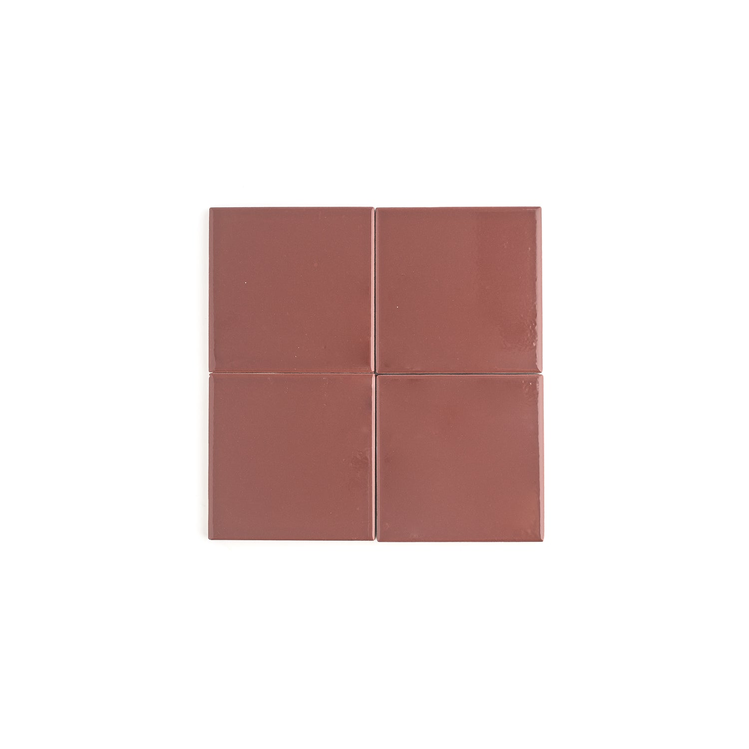 Red Red Wine 4x4 Ceramic Tile | Glossy-Main Inventory-All Products,Solids,Under 10-Riad Tile