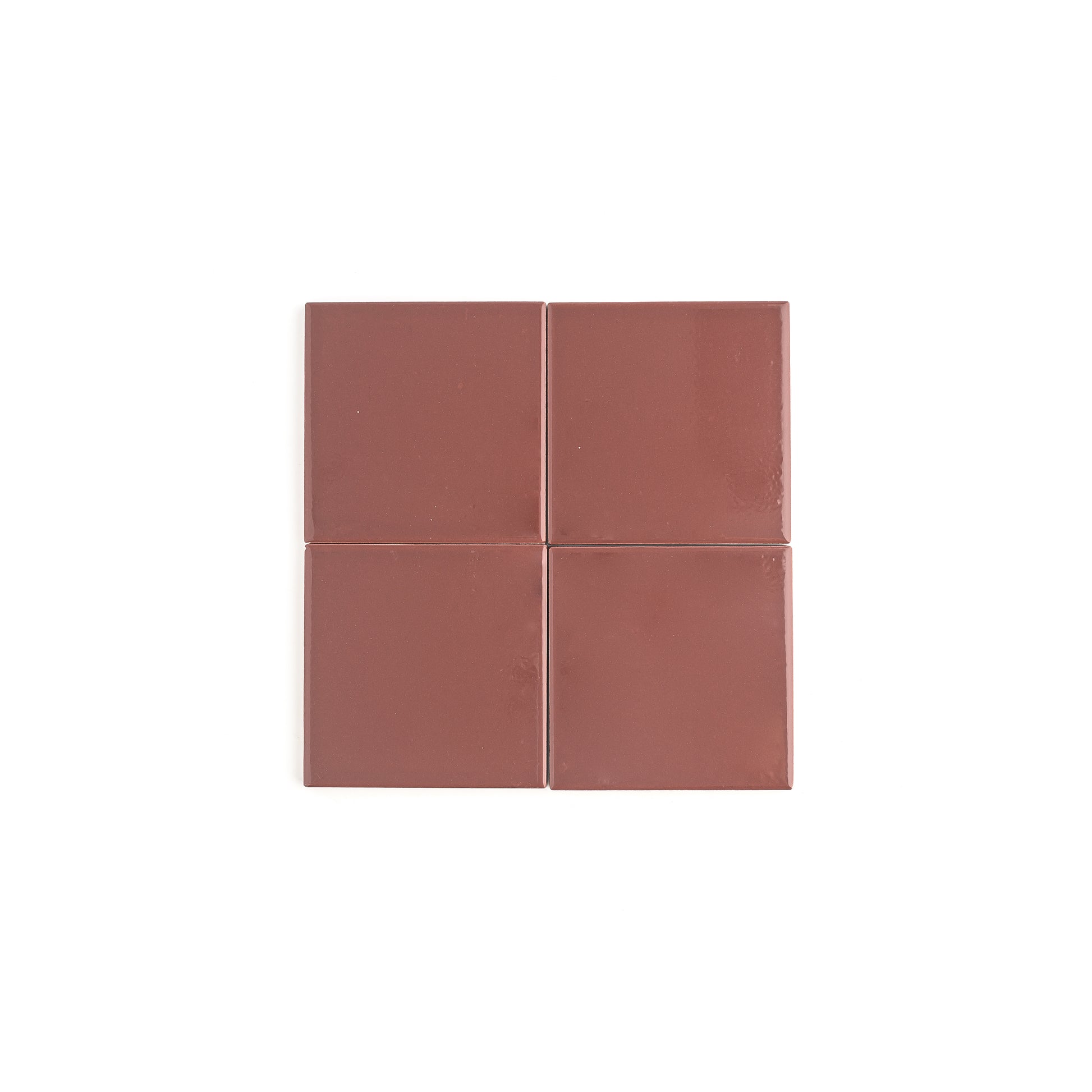 Red Red Wine 4x4 Ceramic Tile | Glossy-Main Inventory-All Products,Solids,Under 10-Riad Tile