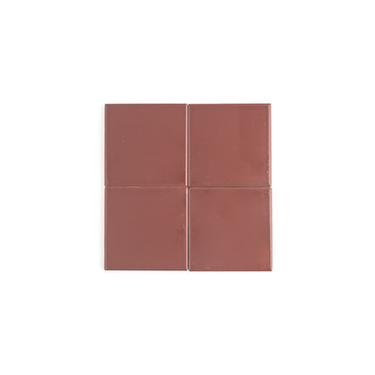Red Red Wine 4x4 Ceramic Tile | Glossy-Main Inventory-All Products,Solids,Under 10-Riad Tile